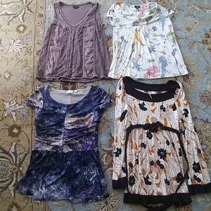 4 anthropogie tops size M